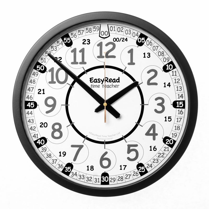 EasyRead Time Teacher Playground Clock - 24 Hour - 36cm Diameter - ERPG-24