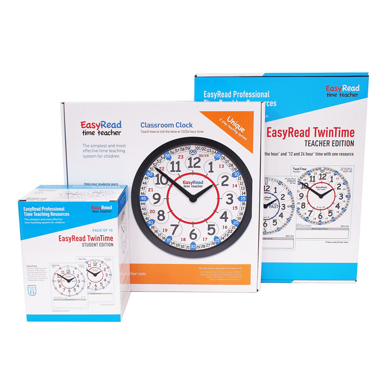 EasyRead Time Teacher Classroom 24 Hour Bundle - Small Set CS24-S1 ...