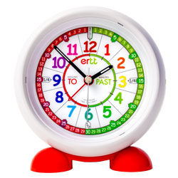 EasyRead Time Teacher Alarm Clock - Rainbow Face - Past & To