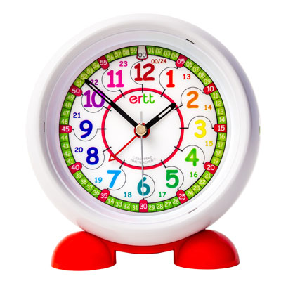 EasyRead Time Teacher Alarm Clock - Rainbow Face - 24 Hour - ERAC2-COL-24