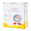 EasyRead Time Teacher Alarm Clock - Red & Blue Face - 24 Hour - ERAC2-RB-24