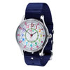 EasyRead Time Teacher Waterproof Wrist Watch - Rainbow Face - 24 Hour - Navy Strap - WERW-COL-24-NB