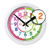 EasyRead Time Teacher Rainbow Face Wall Clock - Past & To - 29cm Diameter - ERTT-EN