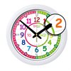 EasyRead Time Teacher Rainbow Face Wall Clock - Past & To - 29cm Diameter - ERTT-EN