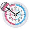 EasyRead Time Teacher Red & Blue Face Wall Clock - Past & To - 29cm Diameter - ERC-RB-PT