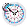 EasyRead Time Teacher Red & Blue Face Wall Clock - 24 Hour - 29cm Diameter - ERC-RB-24