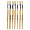 Hog Short Brushes: Flat Tip, Size 4 - Pack of 10