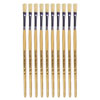 Hog Short Brushes: Flat Tip, Size 4 - Pack of 10