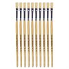 Hog Short Brushes: Flat Tip, Size 4 - Pack of 10