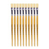 Hog Short Brushes: Flat Tip, Size 6 - Pack of 10