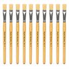 Hog Short Brushes: Flat Tip, Size 8 - Pack of 10