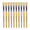 Hog Short Brushes: Flat Tip, Size 14 - Pack of 10