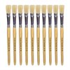 Hog Short Brushes: Flat Tip, Size 14 - Pack of 10