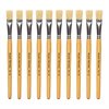 Hog Short Brushes: Flat Tip, Size 16 - Pack of 10