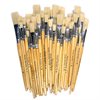 Hog Short Brushes: Flat Tip Mixed Set - Set of 60