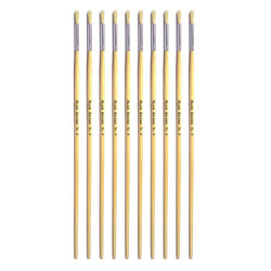 Hog Long Brushes: Round Tip, Size 4 - Pack of 10