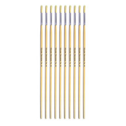 Hog Long Brushes: Round Tip, Size 6 - Pack of 10