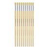 Hog Long Brushes: Round Tip, Size 8 - Pack of 10