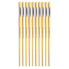 Hog Long Brushes: Round Tip, Size 12 - Pack of 10