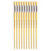 Hog Long Brushes: Round Tip, Size 12 - Pack of 10