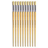 Hog Long Brushes: Round Tip, Size 14 - Pack of 10