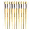 Hog Long Brushes: Round Tip, Size 16 - Pack of 10