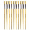 Hog Long Brushes: Round Tip, Size 18 - Pack of 10