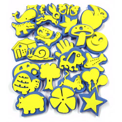 Crafty Foam Shape Stamps - Set of 24