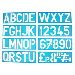 100mm Lettering Stencil Set