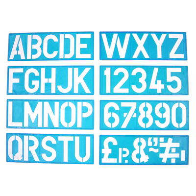 100mm Lettering Stencil Set - MB40000