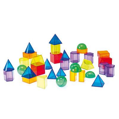 Translucent Geometric Shapes - Set of 36 - CD73075