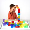 Translucent Colour Rainbow Cube Set - Set of 54 - CD73089