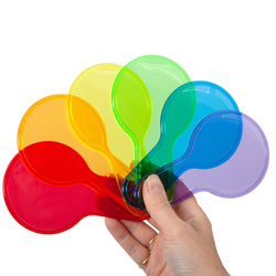 Translucent Colour Paddles - Set of 6