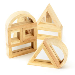 Large Mirror Block Set - Set of 8