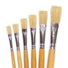 Hog Long Brushes: Flat Tip Mixed Set - Set of 6 - MB563-6