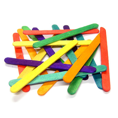 Coloured Lollipop Sticks - Small (114mm x 10mm) - Pack of 1000 - MB7068-1000