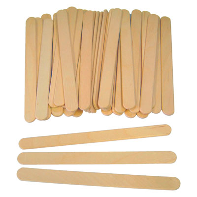 Plain Lollipop Sticks - Small (114mm x 10mm) - Pack of 1000 - MB7066-1000