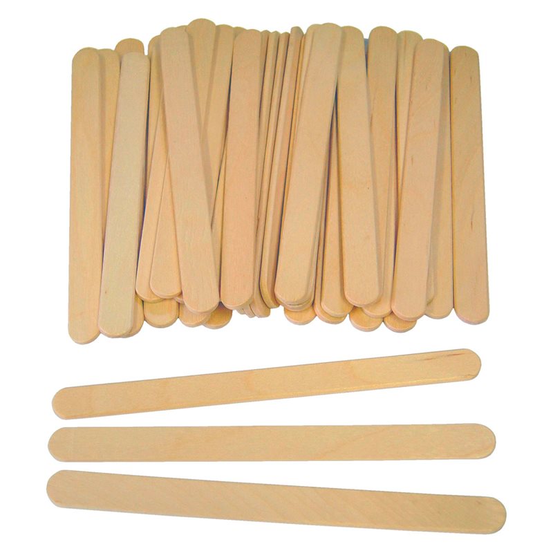 Plain Lollipop Sticks - Small (114mm x 10mm) - Pack of 1000 - MB7066-1000