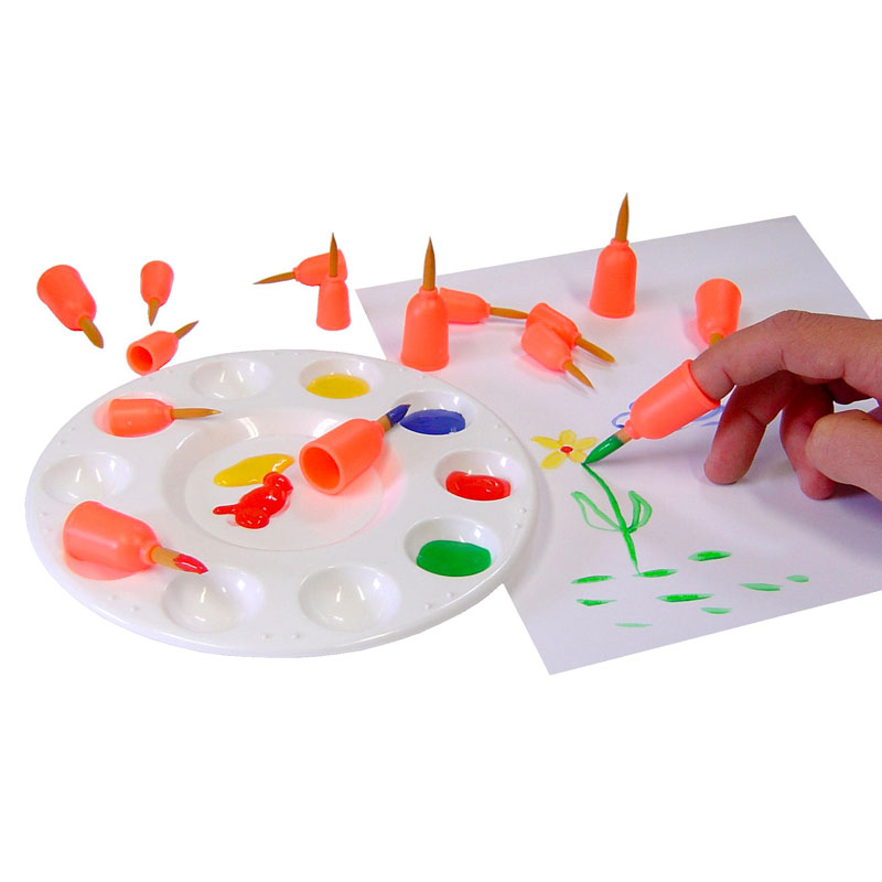 Finger Brushes Assorted Sizes Set of 20 MB53320 Primary ICT