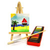 Mini Canvas with Easel - Pack of 10 - MB-CAN0303E-10