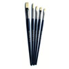 Hog Medium Blue Handle Brushes - Set of 5 - MB582-5