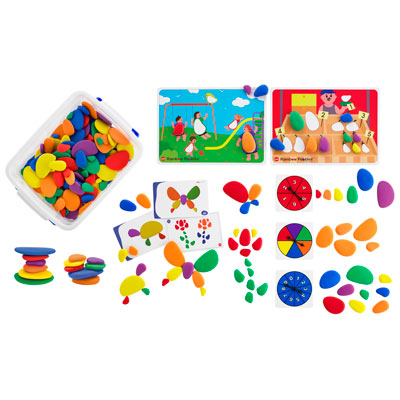 Rainbow Pebbles Classroom Pack - Set of 302 - CD54107