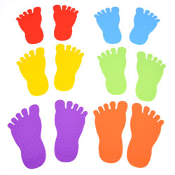 Foot Marks - Set of 12 (6 pairs)