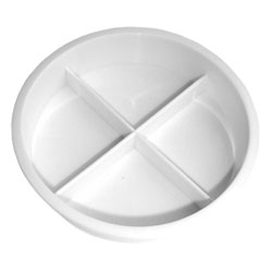 4 Division Plastic Saucer - Pack of 10