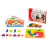 Junior Rainbow Pebbles Activity Set - Set of 36 Pebbles and 8 Activity Cards - CD75154