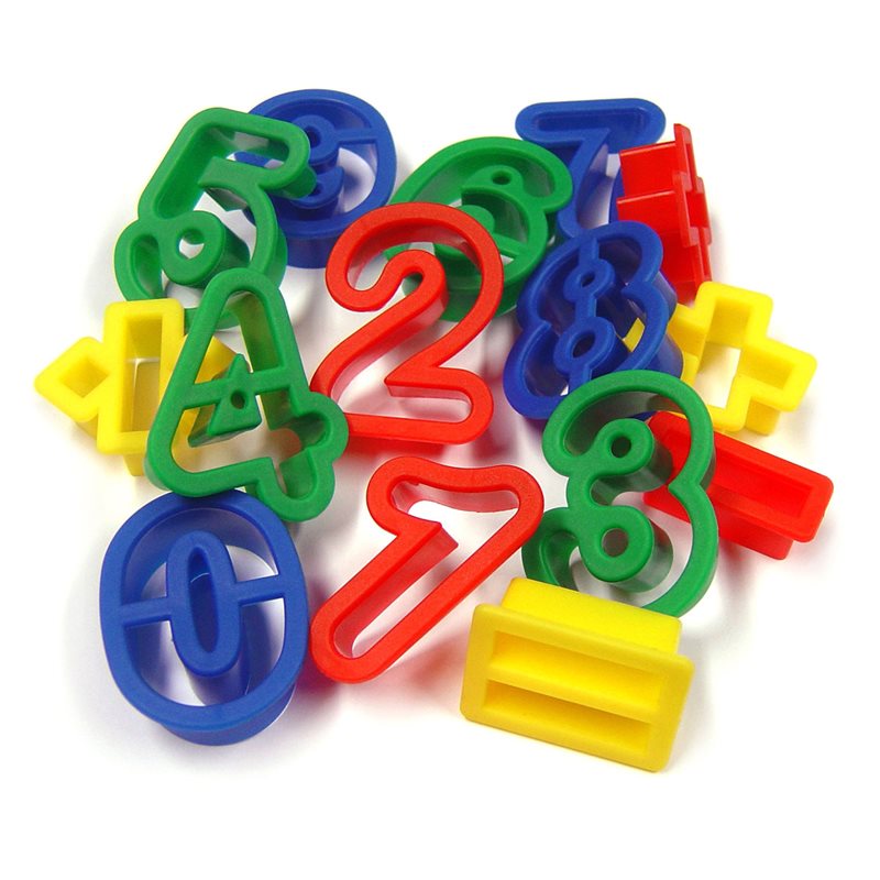 Numbers & Arithmetic Cutters - Set of 15 - MB9003-15