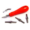 Plastic Handle with 5 Cutter Blades - Cutter Shapes 1-5