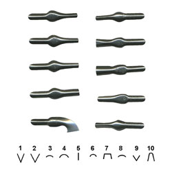 Spare/Replacement Cutters - Set of 25 - Shapes 1-5