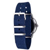 EasyRead Time Teacher Alloy Wrist Watch - Rainbow Face - Past & To - Navy Blue Strap - ERW-COL-PT-NB