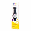 EasyRead Time Teacher Alloy Wrist Watch - Rainbow Face - Past & To - Navy Blue Strap - ERW-COL-PT-NB